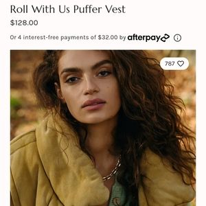 ISO Free People Roll With Us puffer vest size S